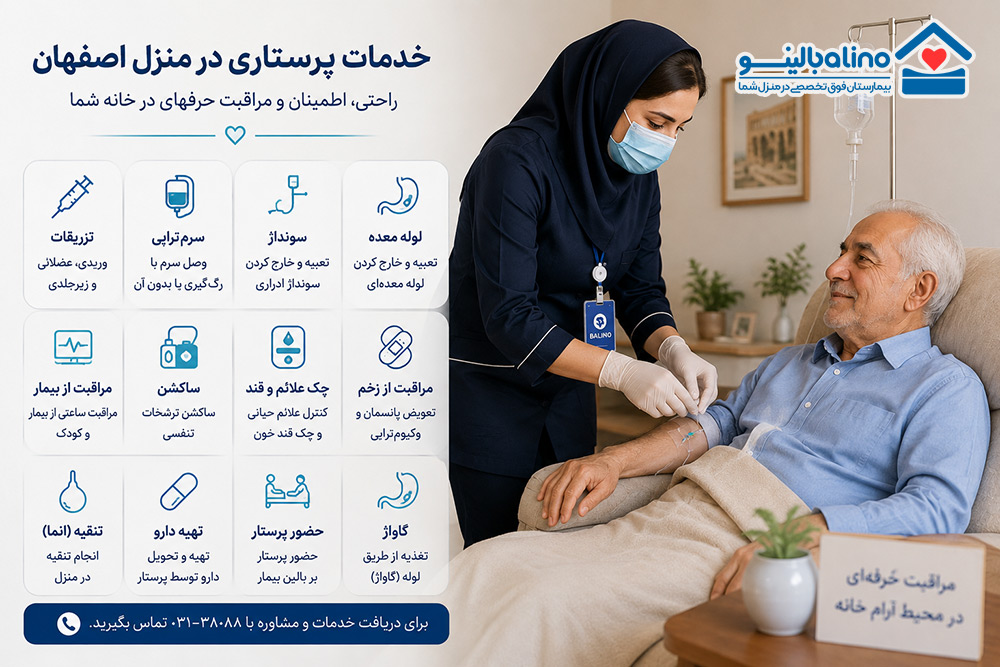 تعرفه پرستار ساعتی در منزل اصفهان