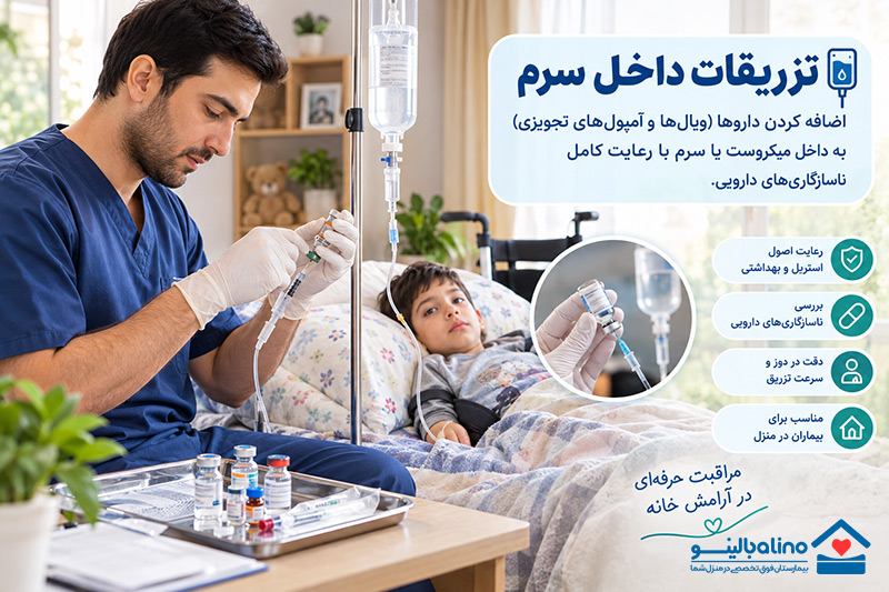 تزریقات داخل سرم